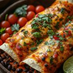 Black bean flautas