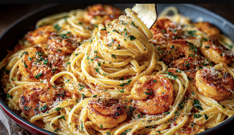 CREAMY PASTA WITH SHRIMP